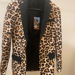 Shinesty leopard print blazer with tags still on!